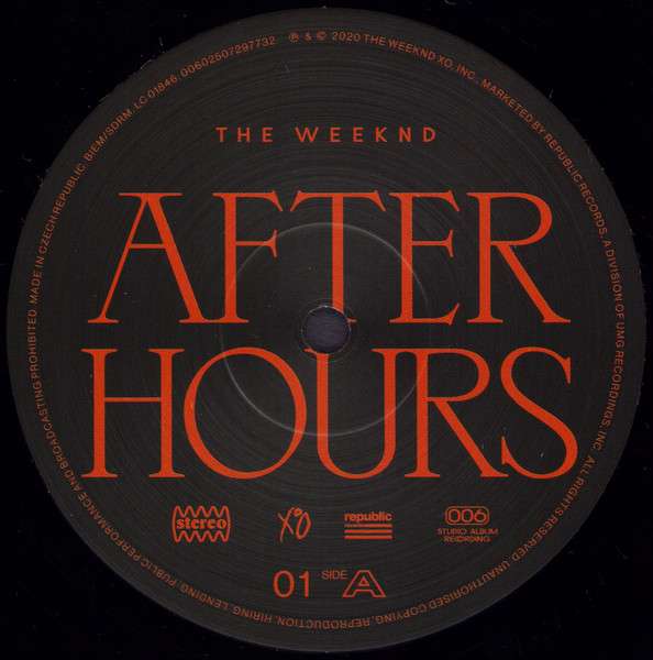 The Weeknd – After Hours (2LP)